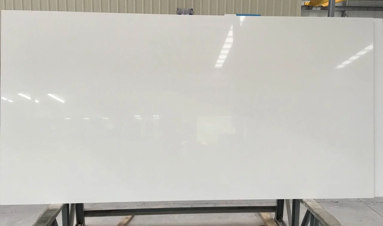 Philippines- Factory Largest Size Quartz Slab Artificial Galaxy White Quartz Stone for Kitchen Countertops