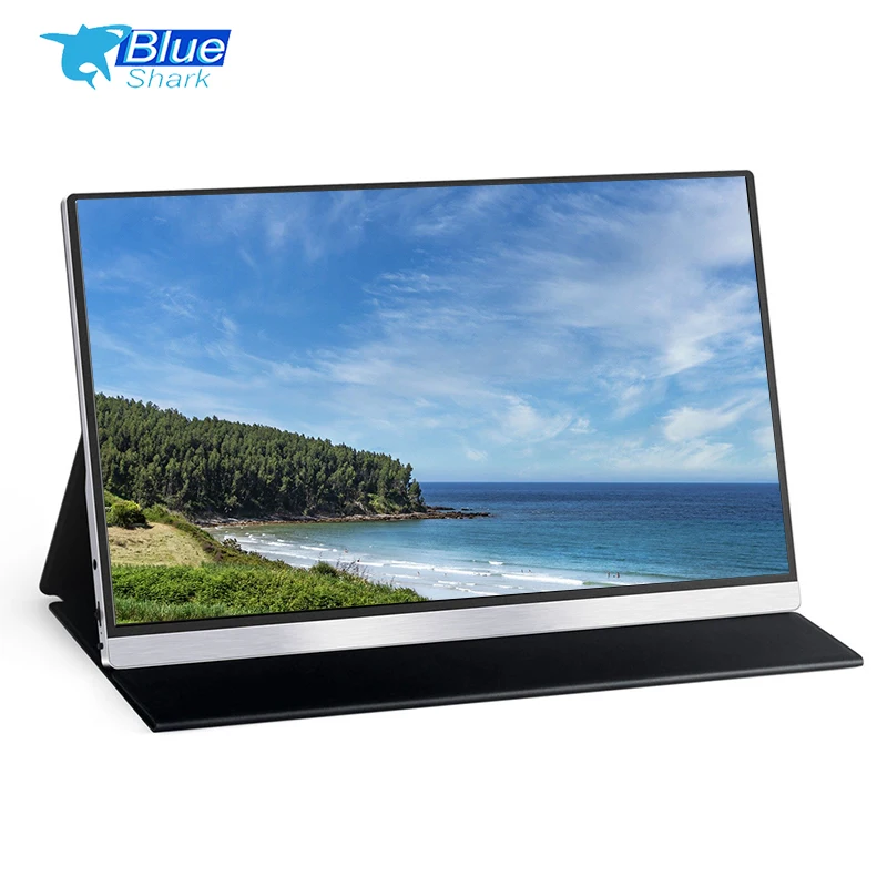 Custom logo 1080P portable monitor touch laptop phone connect portable extension monitor 60Hz fresh rate monitor ips portable