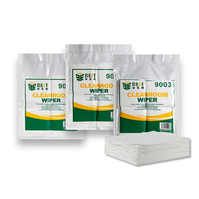 BST-9003 100pcs/Bag Cleanroom Wiper Non Dust Cloth Dust Free Paper Phone LCD Repair Tool for Class 1-10000 Clean Rooms