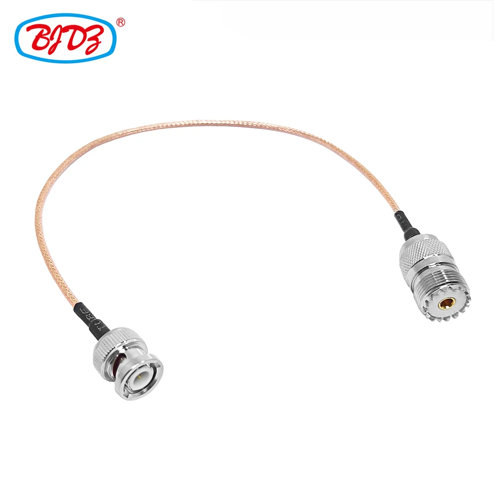 Factory supply 50 Ohm With BNC Male Plug to UHF Female SO239 Female Jack connector with RF RG316 Pigtail Antenna extension cable