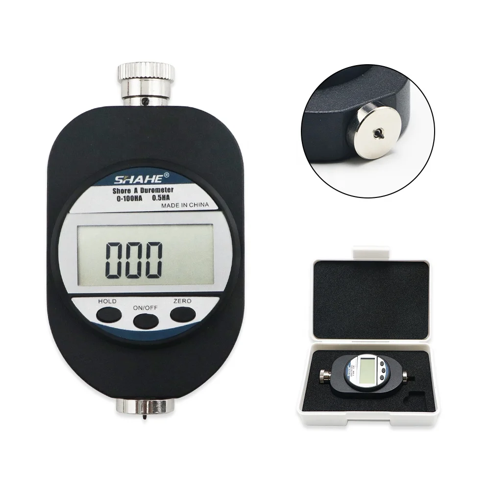 SHAHE Portable Shore A Hardness Digital Hardness Meter Durometer Hardness Tester with Large LCD Display for Rubber