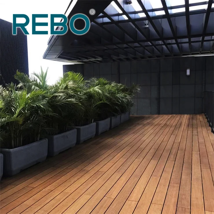 Fireproof Eco Forest Outdoor Bamboo Timber Decking Flooring Board