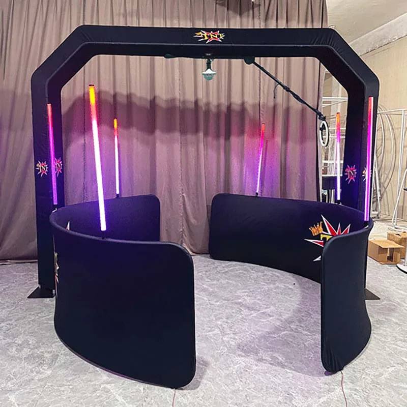 Free Custom Logo Overhead Power Bank For 360 Photo Booth For Wedding Party Sky Top Spinner Olylo 360 Photo Booth