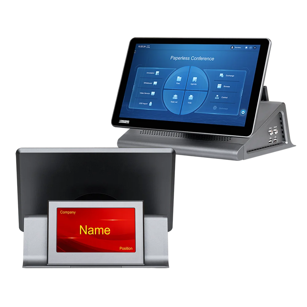 DSPPA 13.3 Inch LED Motorized Paperless Conference System Interactive Monitor Lift