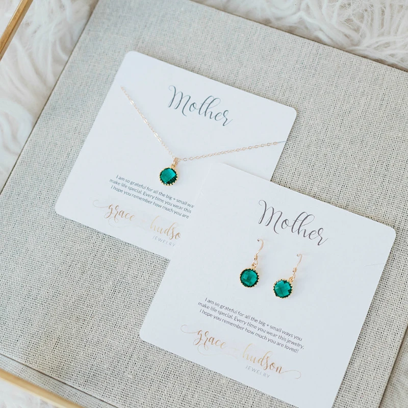 Фабрика пользовательская печать Персонализированные ювелирные изделия Упаковка Дисплей бумажные карты