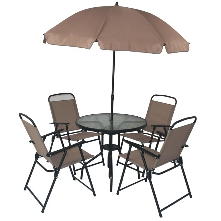 Уличный современный круглый стол matel, складной стул, садовый патио, бистро, набор мебели для балкона, 6 шт.