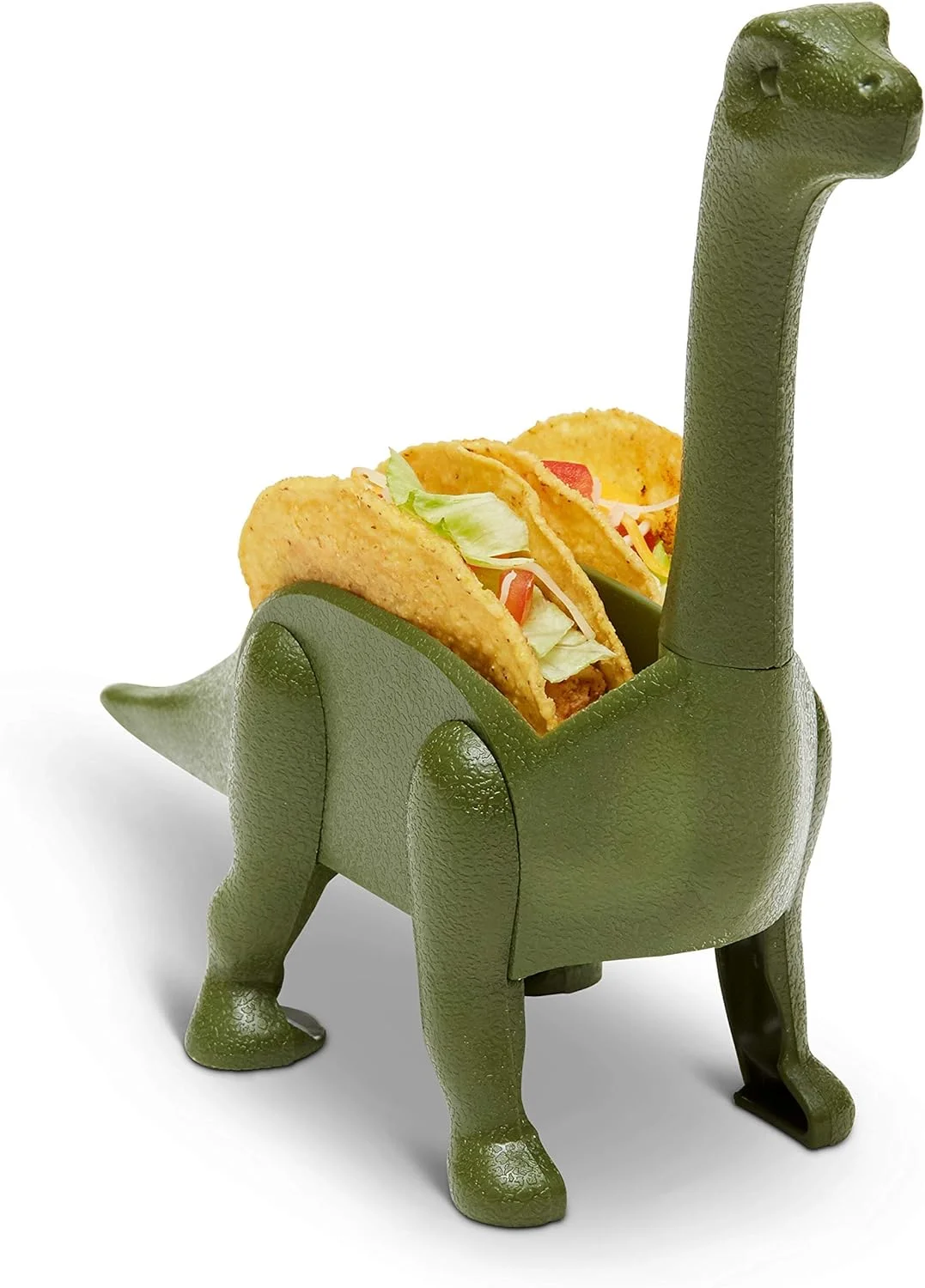 Kid at Heart Crafts Dinosaur Food Holder Fun Kitchen Gadgets - Taco Tuesdays Holder Party Accessory  Green