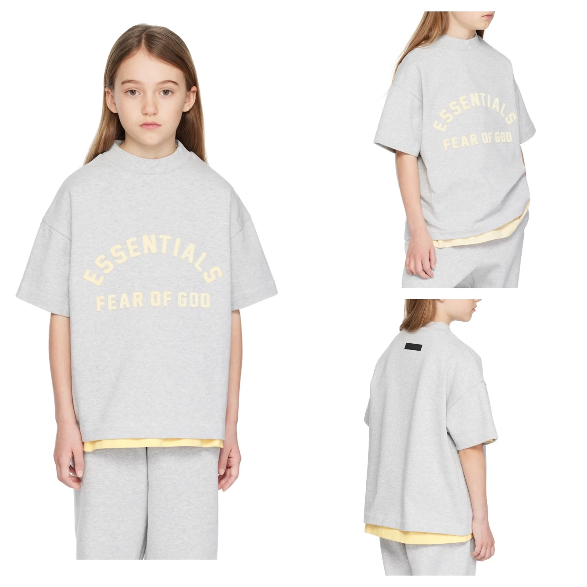 Fashion Brand Streetwear Cotton Oversized T Shirt Shorts Set Toddler Boy Outfits Kids Tee