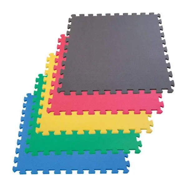 Sansd Hot Puzzle Exercise Floor Mat Eva Interlocking Foam Tiles Exercise Equipment Mat With Border For Gyms Outdoor Workout