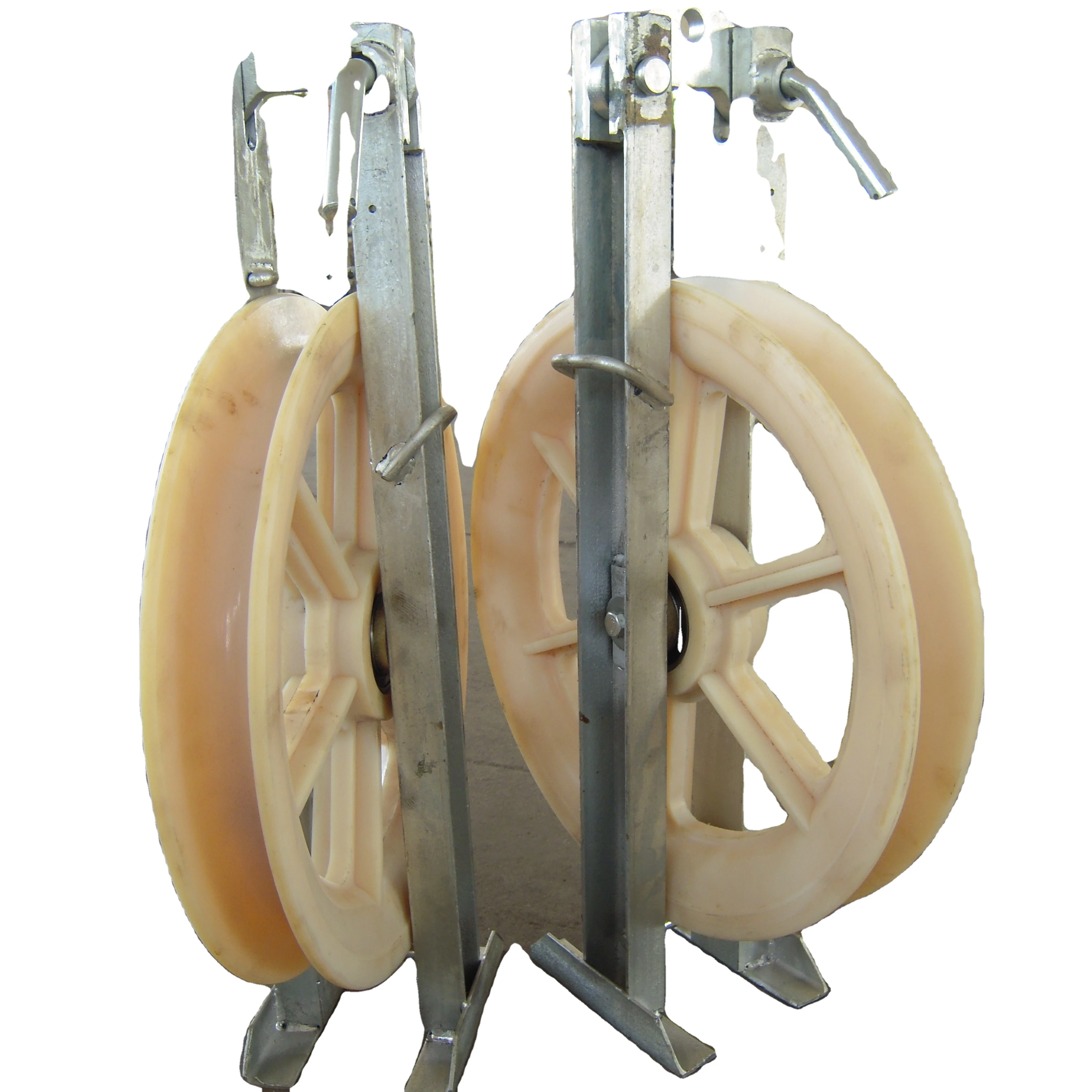 Fiber optic cable nylon pulley single roller