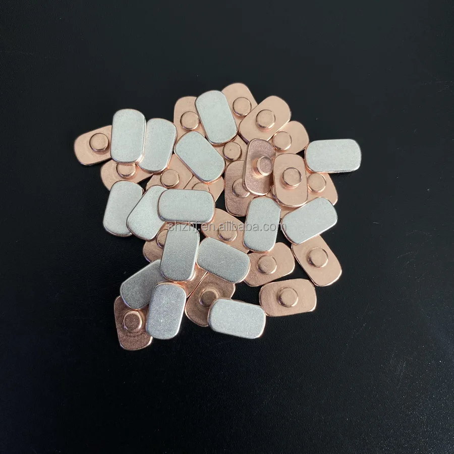 Manufacturer Custom Fasteners Manufacturer Electrical copper agsno2 bimetallic silver contact rivets