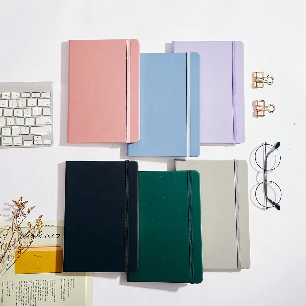 Source Factory office school papeleria portable pocket leather PU notebook stationery supplies A6 journal