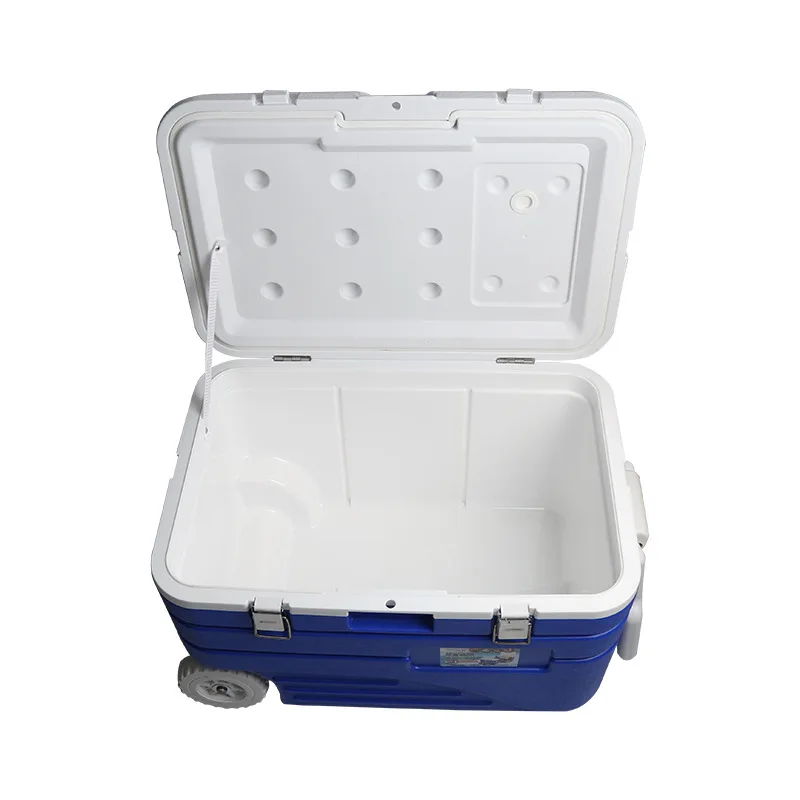 Wholesale 45L PU large transport refrigerated fresh outdoor picnic fishing portable handle cooler box