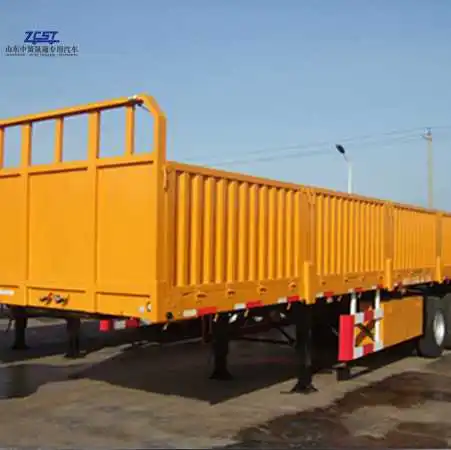 2024 30-60 Ton Dropside Truck Semi Trailer Side Tipper 3 Axle with Aluminium & Steel Material in Stock Made in China 13T 14T 16T