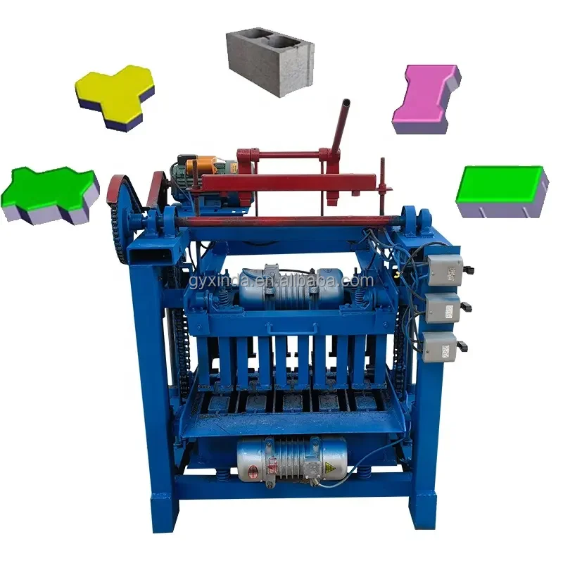popular block machine produce concrete blocks high efficiency hand operation brick block making machine for sale