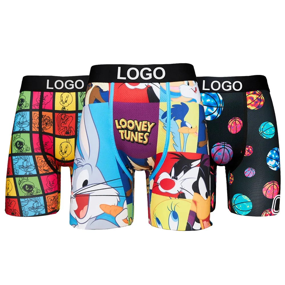 Runtz PSD Factory Mid-Rise Man Underwear Sports Shorts Breathable Printed Logo Custom Boxers Staple Shorts Briefs Men Underwear