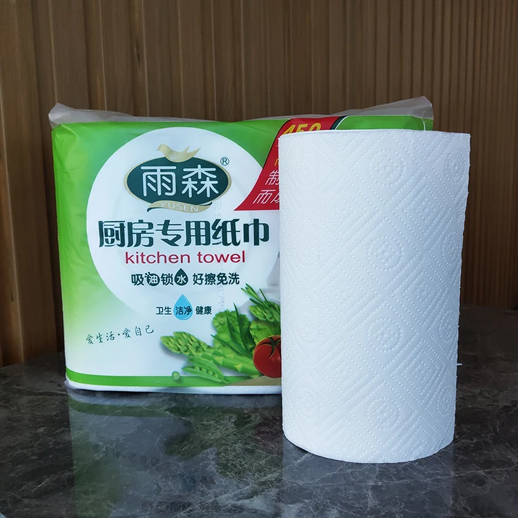 Best Sell Cheap Price Ultra Absorbent Disposable Soft Paper Kitchen Towel Wet Strength Kitchen Paper Towel