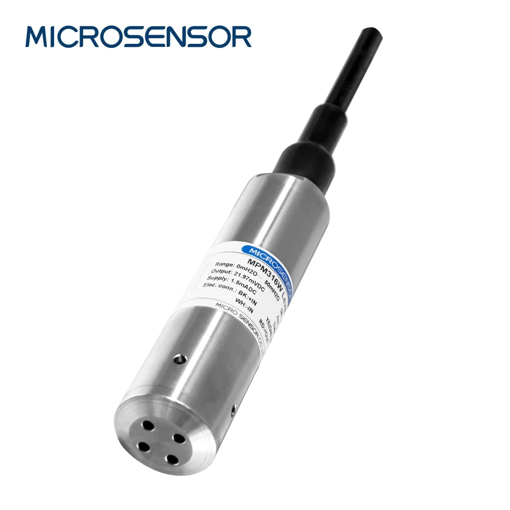 MPM316W 1,5 mADC небольшой аналоговый датчик уровня воды Liuqids с корпусом из нержавеющей стали