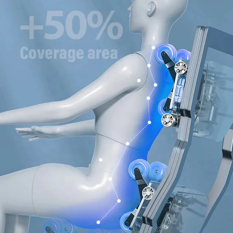 2024 Japanese Smart Foot Massage Chair Full Body Stretch Deluxe Shiatsu Massage Chair Dual Core Massage Chair