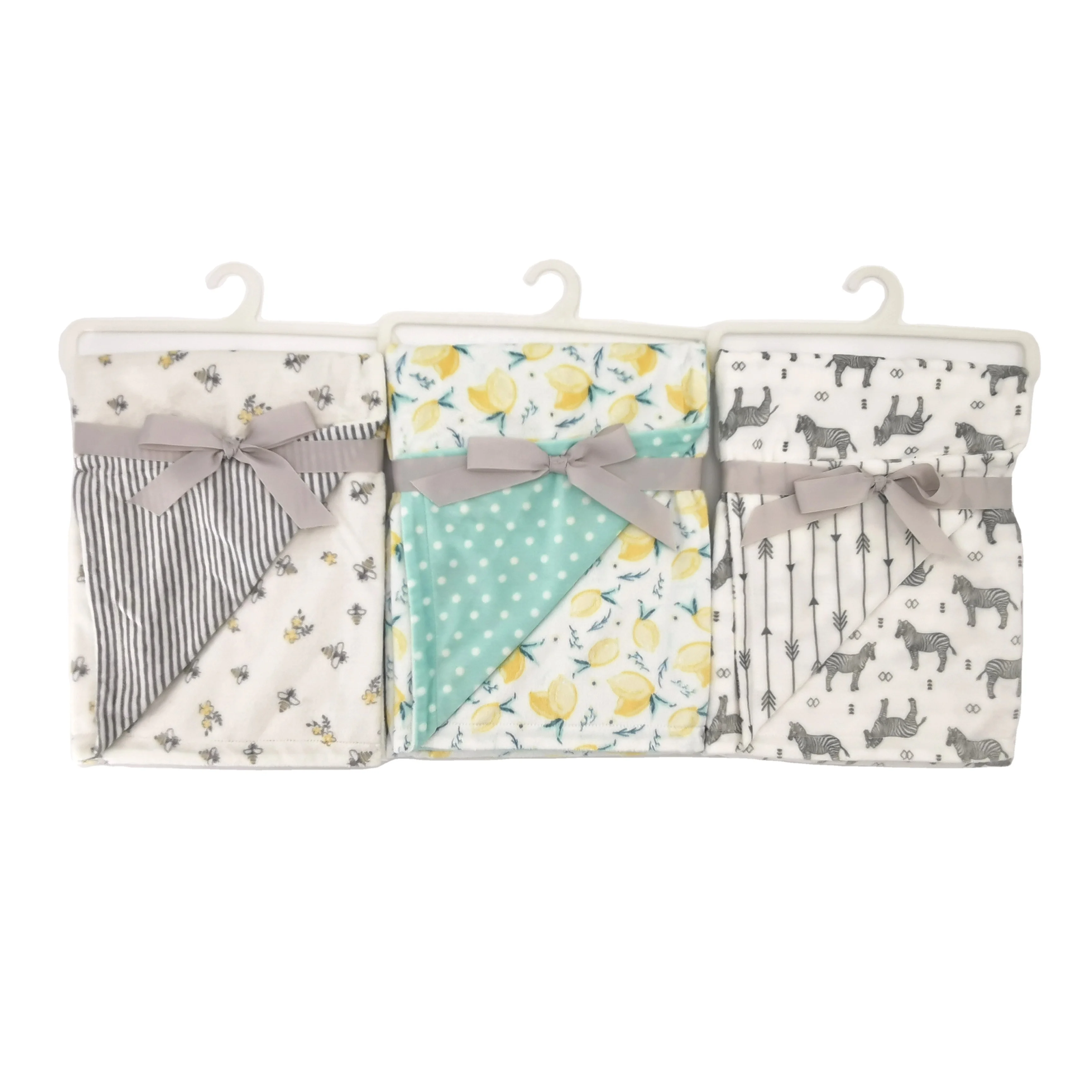 2023 Wholesale super soft baby gift 2 ply korean mink blanket cutie print baby security blanket keep baby warming for newborn