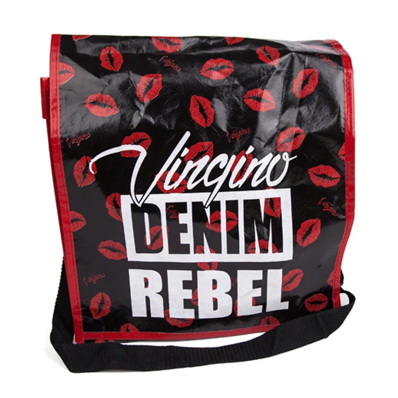 Hot Sale OEM Design and Brand Customized Size Waterproof light weight pp woven Shoulder Bags