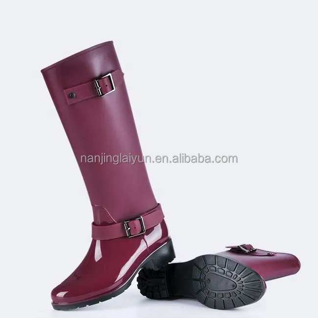 New fashion rain boots for women waterproof rain boots non - slip long water shoes for adult water boots in the middle
