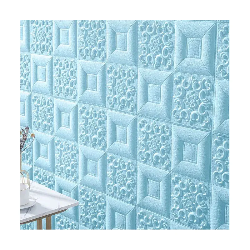 Luxury Simple 3D Art Restaurant Easy DIY Brick Stone Mural Vinyl 3D Wall Panel Wallpaper