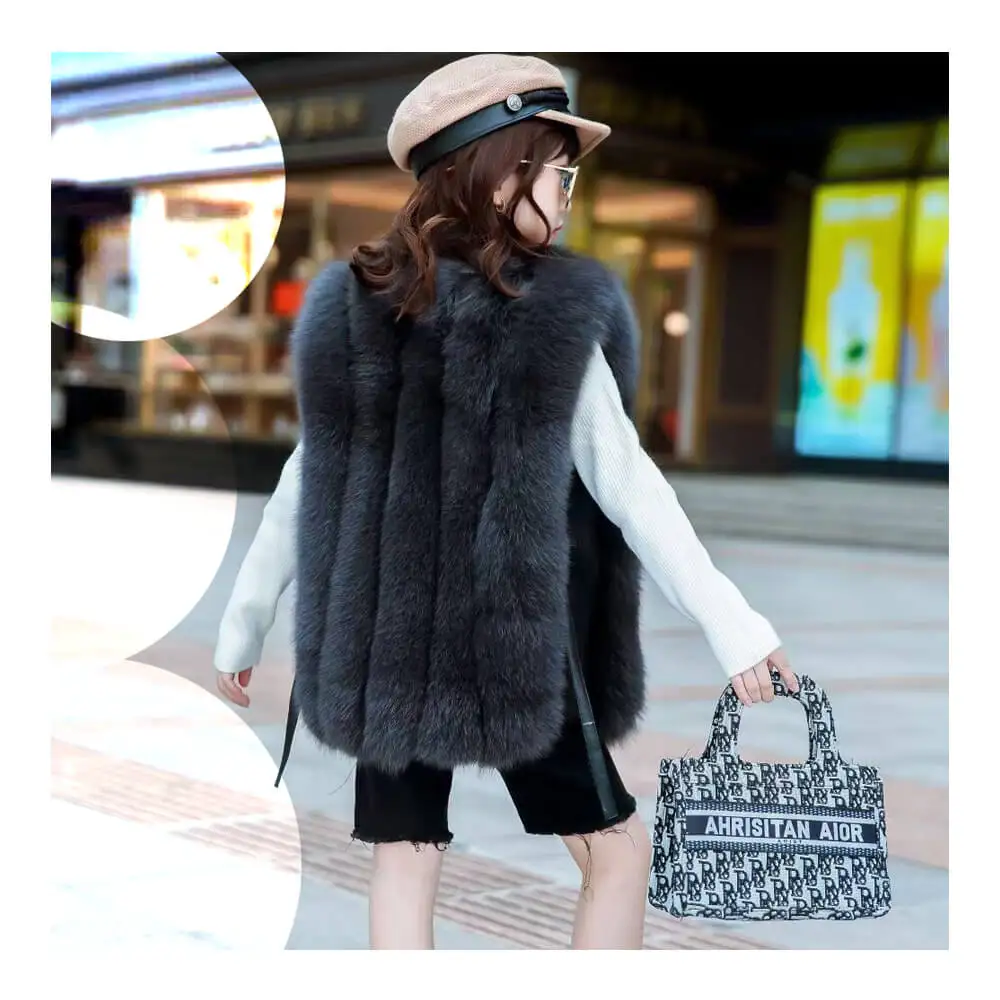 Жилет для маленьких девочек милая детская безрукавка верхняя одежда роскошные модные детские зимние безрукавки из цельного натурального Лисьего