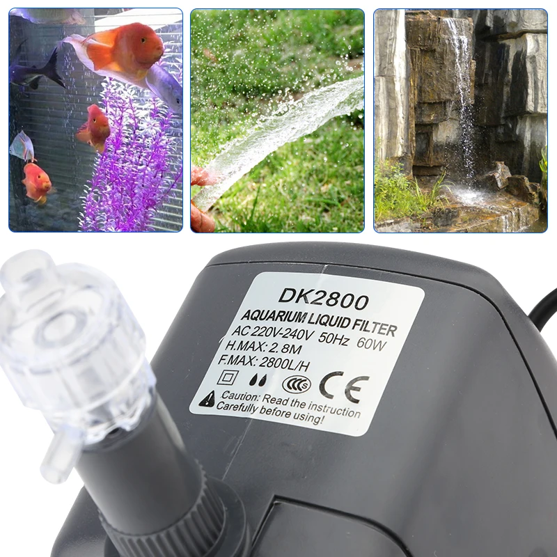 Multifunctional submersible pump 60w stroke 2.8 meters for engraving machine spindle motor cooling aquarium fish farming