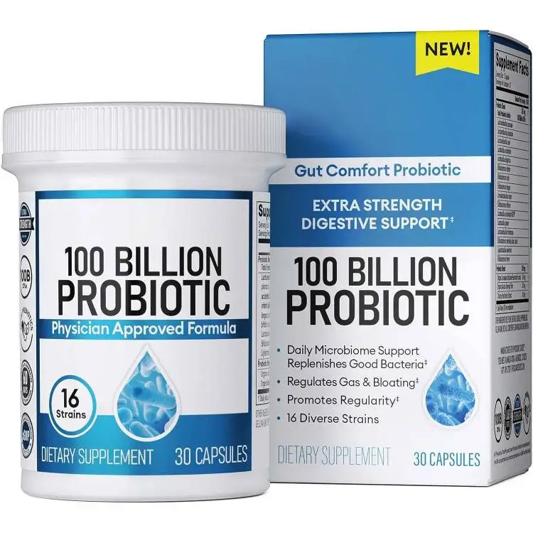 digestive enzymes capsules help promote digestive function prebiotic to nourish probiotics  supplement