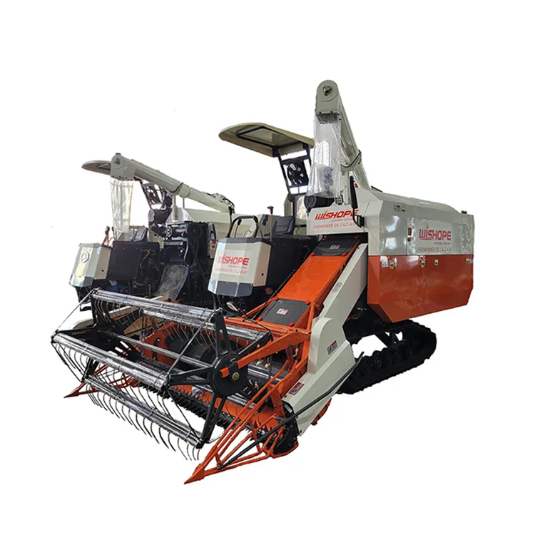 2024 Wide Rice Paddy Harvester-Machine Similar Dc 99 Kubota Rice Harvester Price For Wheat