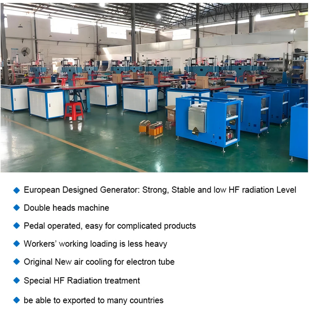 5KW Double Head HF Welder High Frequency Stretch Ceiling Welding Machine