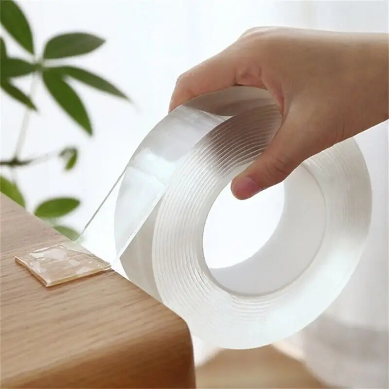 5cm 50mm wide nano double sided tape heavy duty washable adhesive transparent cheap price