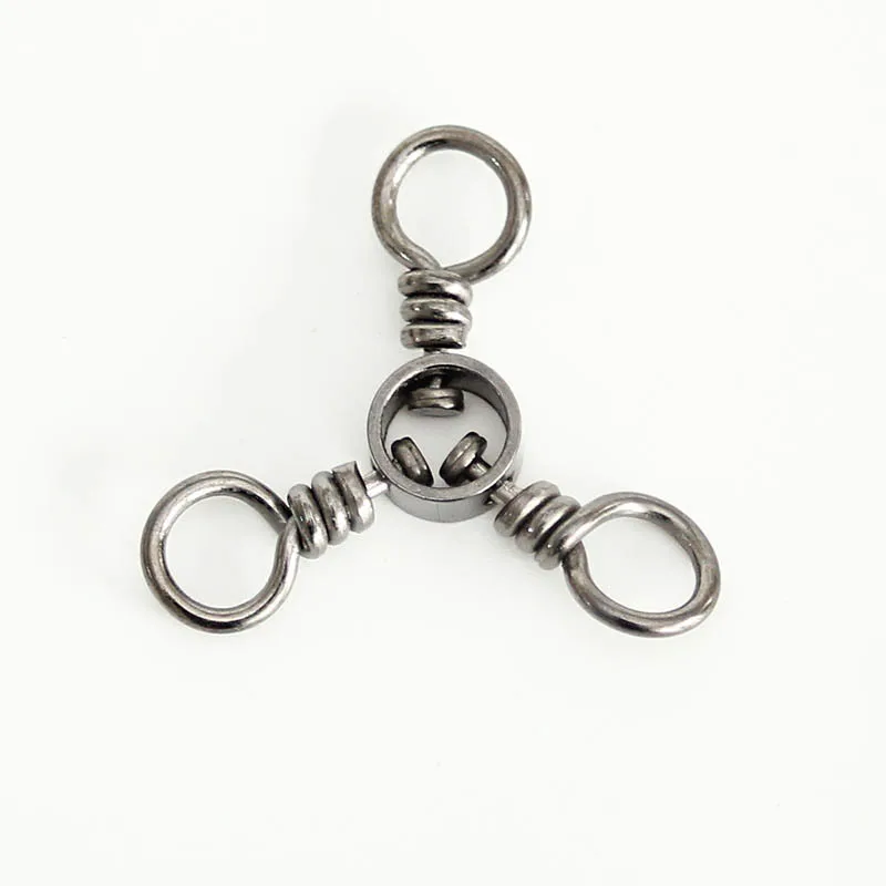 Wholesale Ball Bearing Swivel With Solid Ring Fishing Swivel Connector 3 Way Swivel for Fishing