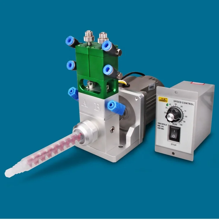 SMS-116 электрический распределительный смесительный клапан динамическая смесительная двойной цилиндр независимая доля Регулируемая AB Клей статический смеситель