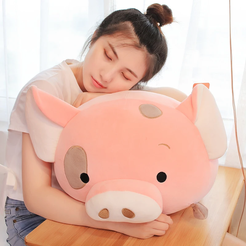 cute round ball pillow doll animal stuffed toy pig doll elephant dinosaur soft plush toys