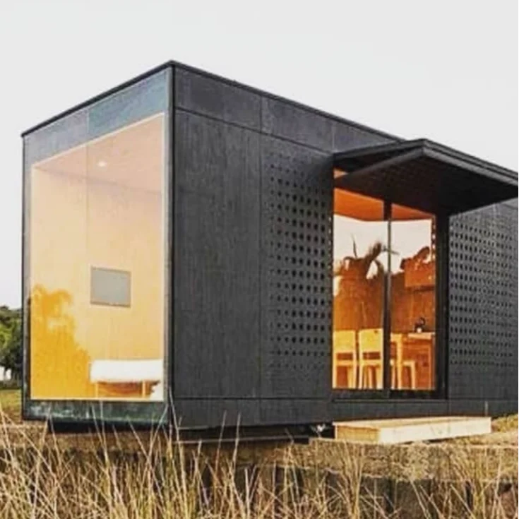Quacent Low Price Luxury SIP Prefab Tiny House Stilt Bungalows 2 Bedroom Prefabricated Home House Estate Hut  Fertighaus
