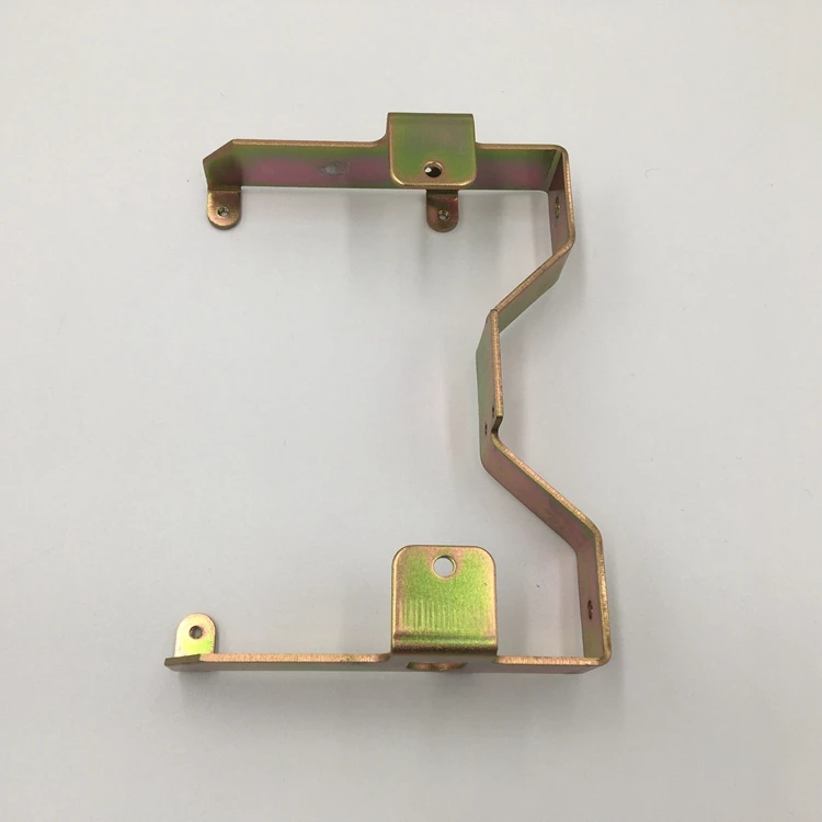 Custom Sheet Metal Fabrication Made Stamping Zinc Plated Metal Support Bracket