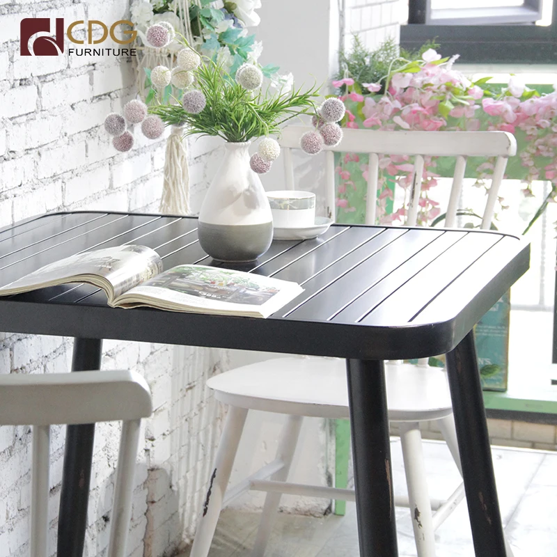 Antique Full Set Commercial Outdoor Restaurant Dinning Cafe Table Cafe Furniture Restaurant Table  Antique