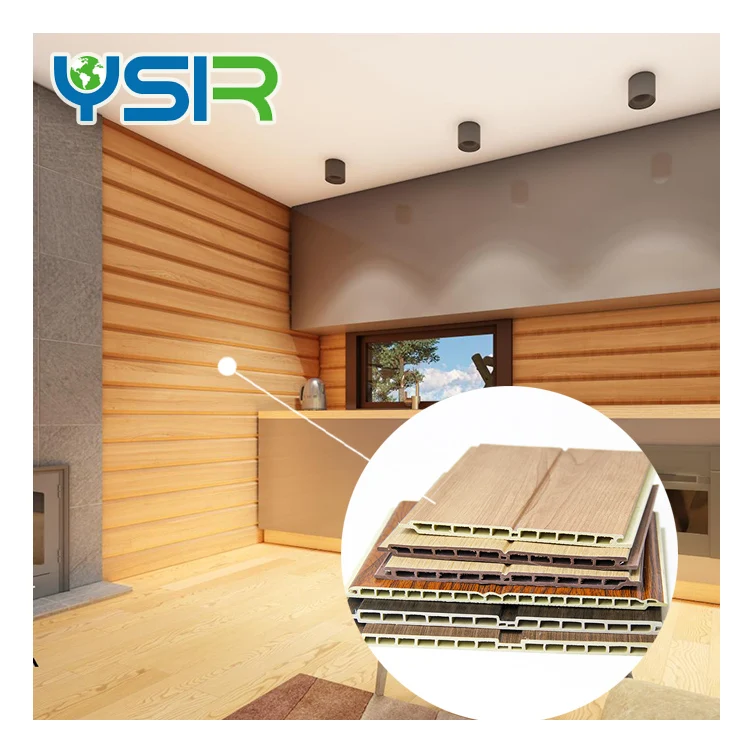 Indoor Decoration Wooden Plastic Composite WPC Wall Panel Interior Cladding