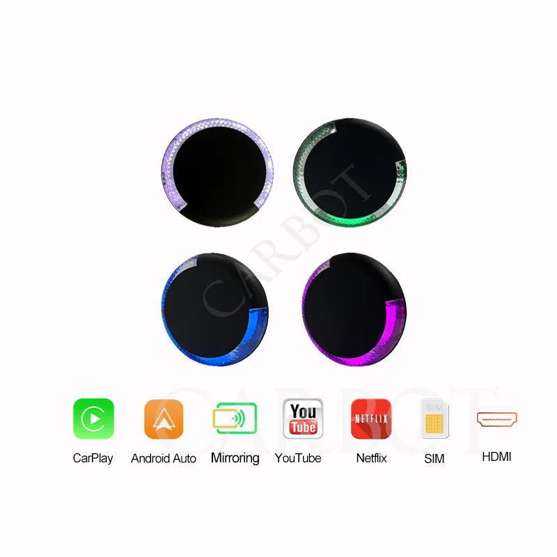 Carplay AI Box 4+64G Smart Multimedia Box For Car With Original Wireless Carplay Android 13 System With Youtube Netfliex