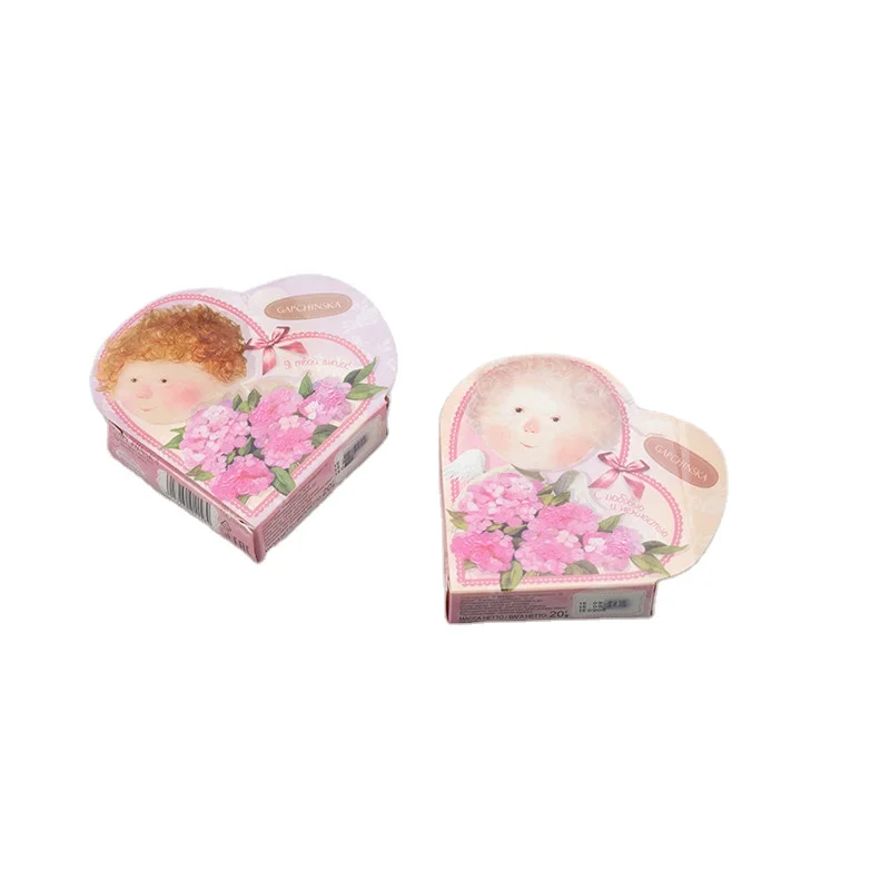 Candy heart shape soft gummy  sweets box packing jelly fruit plastic tray candy jelly candy strawberry fruit flavor sweets