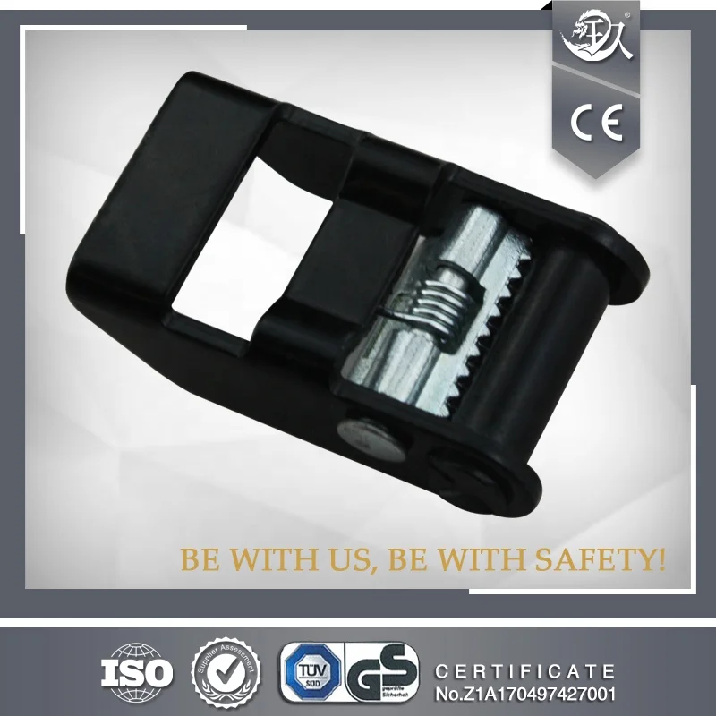 Black Powder Coated Cam Buckle 25MM Metal Cam Buckle