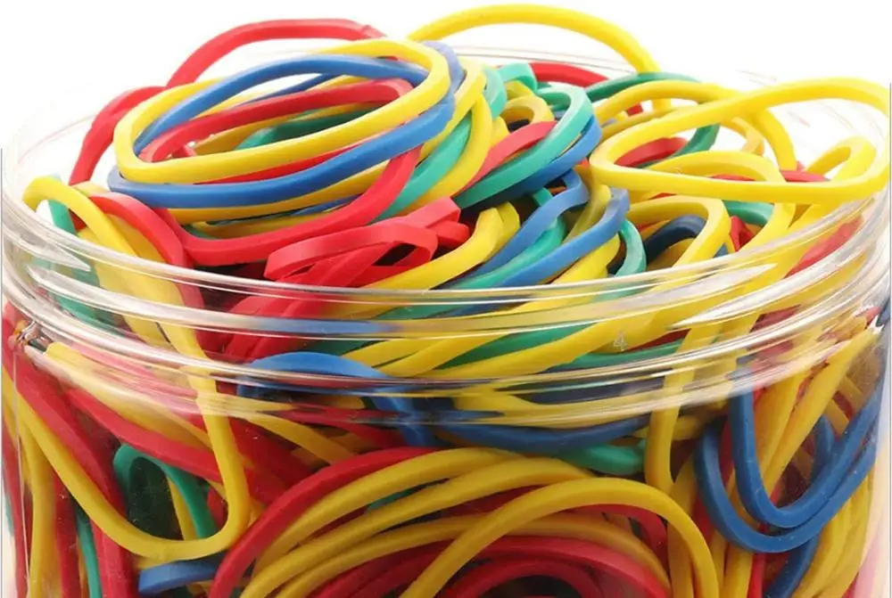 500pcs Size 16 Small Rubber Bands for Office School Home Elastic Band