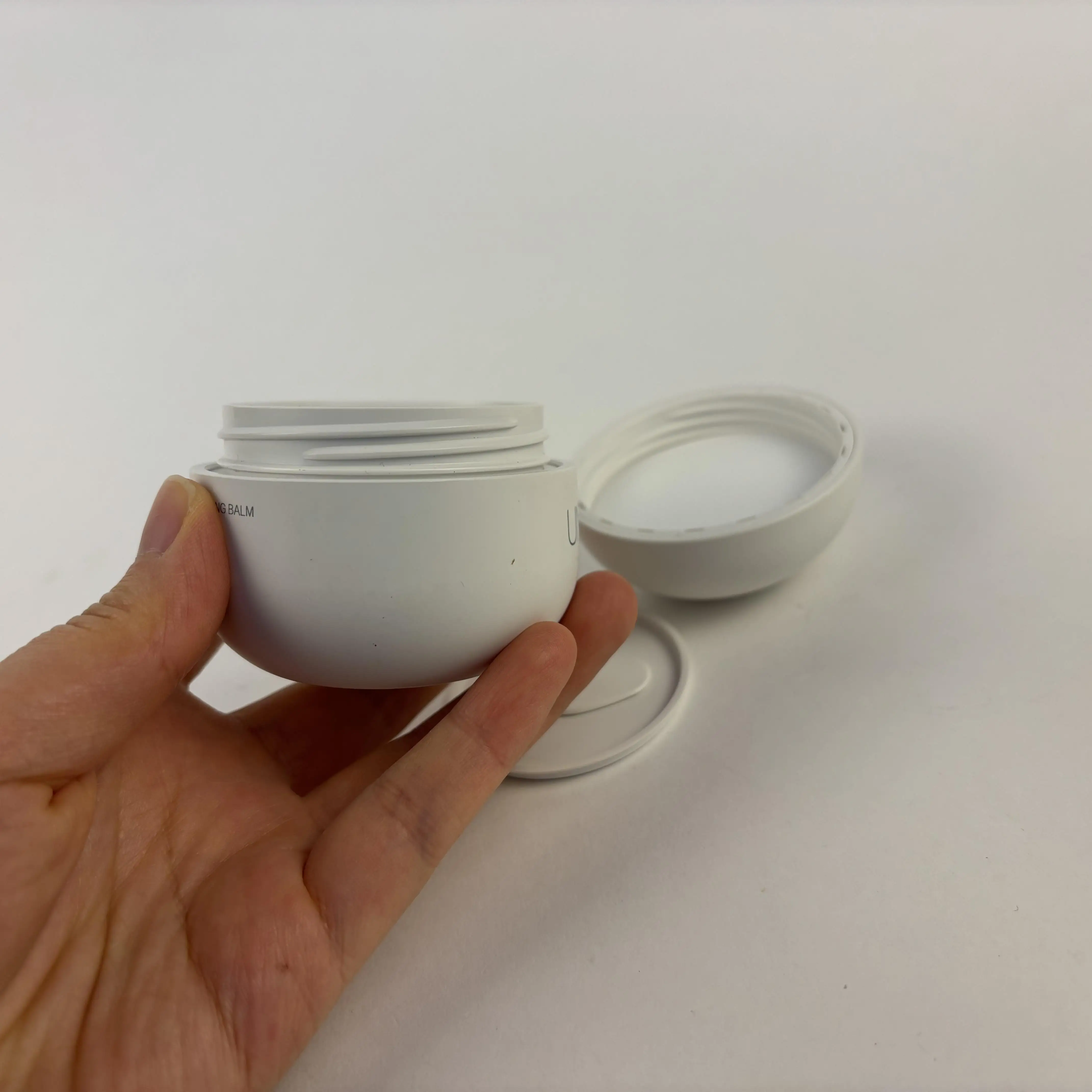 BIODEGRADABLE OEM no plastic plastic-free calcium carbonate CaCO3 PMU Rounded Cosmetic Cream Jar 100g 100ml