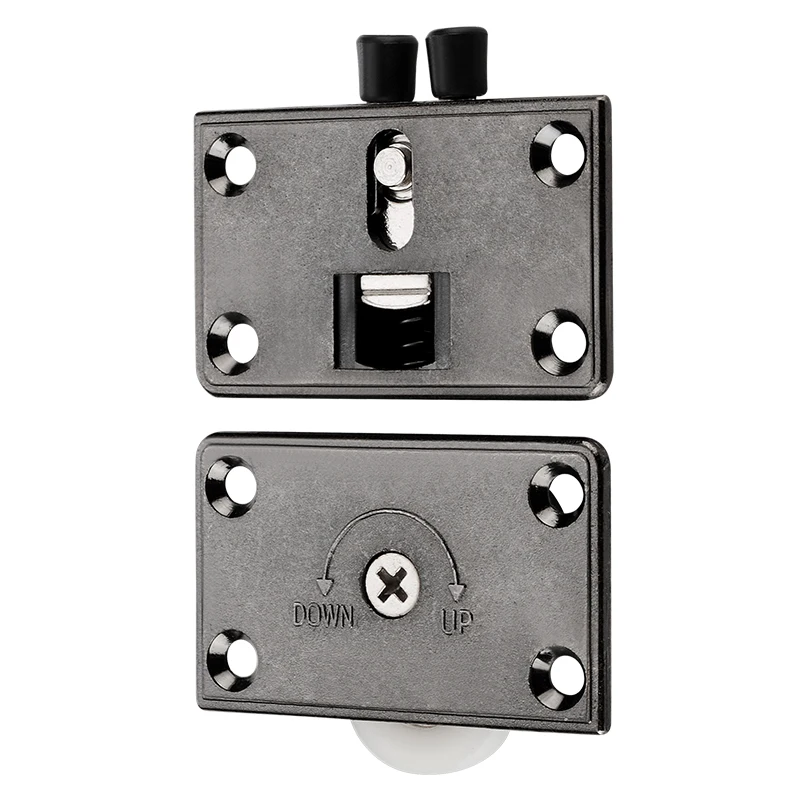 Wardrobe sliding door pulley accessories, upper and lower rollers, old-fashioned concave cabinet door wheel