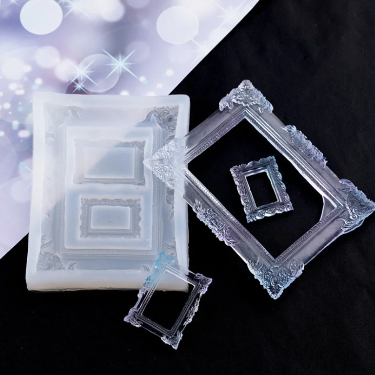 Z30 silicone for gypsum mold Resin crystal mold Silicone mold for photo frame accessories