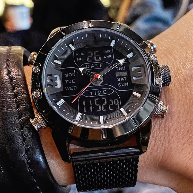 IMISS Men Watches Luxury Minimalist Calendar Stainless Steel Waterproof Luminous Date Week Sport Wrist Watches For men