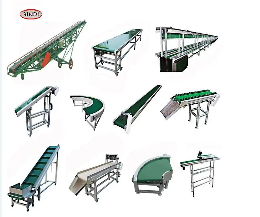 Customized PVC Green Belt Conveyor For Bulk Handling Industry