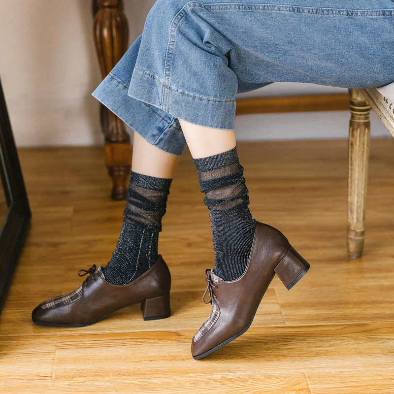 Fashion design loose socks woman shining bling bling stockings funky glitter socks for women